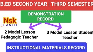 BED SECOND YEAR  THIRD SEMESTER  RECORD WORK [upl. by Rick]