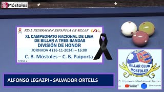 ALFONSO LEGAZPI  SALVADOR ORTELLS LIGA ESPAÑA DIV HONOR 2425 J4 16112024 1600 M2 [upl. by Rowland]