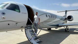 POV FLYING ON A PRIVATE JET FROM DUBAI TO LONDON  MY FIRST TIME [upl. by Donni]