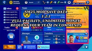 SM 25 mod save data v 121 FULL FACILITY  UNLIMITED MONEY 8 [upl. by Aneret]