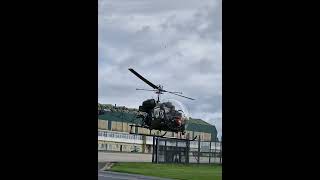 Helicopter Agusta Bell sioux hover taxi helicopter aviation planespotting flying classic [upl. by Heman]