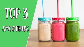 TOP 3 egészséges turmix recept  reggeli smoothie [upl. by Sherfield]