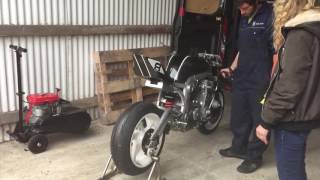 Guy Martin at Olivers mount gold cup 2016 setting his pikes peak bike up [upl. by Ailegna50]