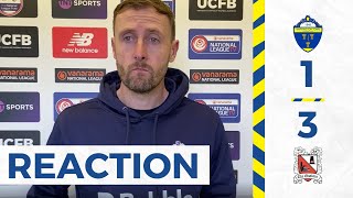 Warrington Town 13 Darlington Mark Beesley reaction [upl. by Harak85]