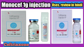 Monocef 1g injection use  Monocef Ceftriaxone injection IP [upl. by Anecusa]