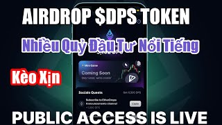 Airdrop Nhận Token DPS Từ Dự Án Drops Nhiều Quỷ Khủng Hậu Thuẩn  Ae Vào Làng BIRDS Tăng 5 Bonus [upl. by Itnava381]