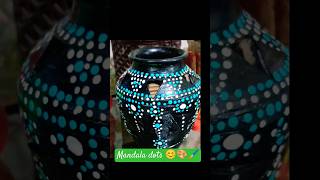 Easy Mandala dots 🎨😊🖌️ reels ankasdiyartgallery reelfeed diycraft mandaladots [upl. by Klatt]