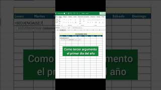 Crear calendario 📆 en Excel excel trucos consejos tips calendar exceltips exceltutorial [upl. by Nossila882]