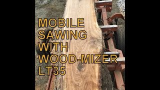 Mobile Sawing with the WoodMizer LT35 [upl. by Airdnax]