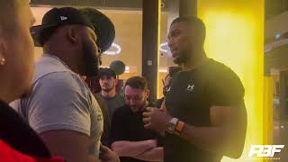 ANTHONY JOSHUA AND JARRELL MILLER CLASH IN X RATED BACK AND FORTH IN SAUDI 👀 [upl. by Zed]