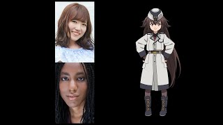 Anime Voice ComparisonFrederica Rosenfort 86 Eighty Six [upl. by Yonina]