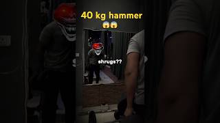 40 Kg hammer curl strength strengthtraining shorts viral [upl. by Anelet569]