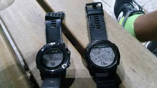 Garmin Fenix 6x Pro vs Fenix 5X route calculation speed comparison [upl. by Yenwat]