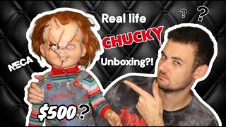 UNBOXING THE NEW NECA LIFE SIZE BRIDE OF CHUCKY DOLL REPLICA CHUCKY [upl. by Mita766]