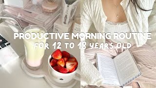 SIMPLE Productive morning routine for students [upl. by Attennek4]