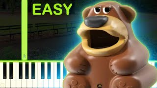 Freddy Fazbear ur ur ur ur  EASY Piano Tutorial [upl. by Ppilihp]