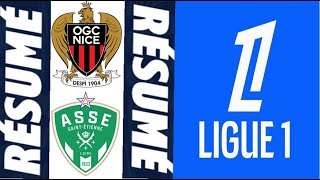 OGC Nice  AS SaintÉtienne 80 Résumé du match  Ligue 1 20242025 [upl. by Akinirt997]