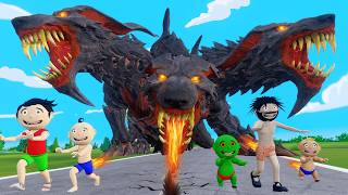 Bittu Sittu aur Dragon  Dragon Wala Cartoon Comedy Video  Monster Wala Cartoon [upl. by Sion]