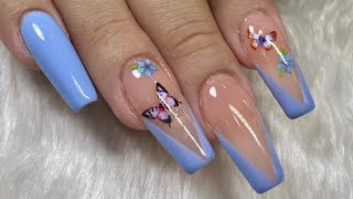 Uñas utilizando TIPS COMPLETOS  técnica APRES GEL  X [upl. by Ellehcal]