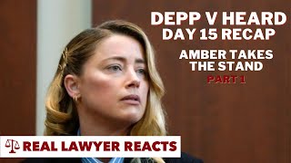 Lawyer Reacts AMBER TAKES THE STAND Depp v Heard Trial Day 15 Part 1 Recap [upl. by Dnomal964]