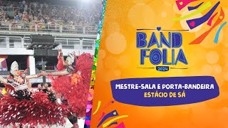 Veja 1° casal de mestresala e porta bandeira da Estácio de Sá  Band Folia [upl. by Ocirnor778]