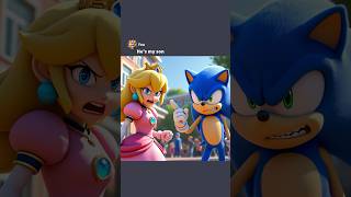 Princess Peach’s Sonic Son Was STOLEN memes mario sonic [upl. by Notterb]