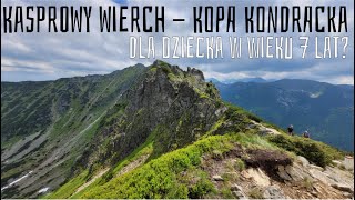 TATRY ZACHODNIE  Kasprowy Wierch  Kopa Kondracka z dzieckiem 26062023 4K [upl. by Blinnie]