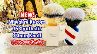 NEW Maggard Razors G5 Synthetic Shaving Brush Knot 30mm [upl. by Eloccin]