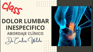 DOLOR LUMBAR INESPECIFICO Abordaje Clínico [upl. by Yemirej]