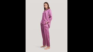 LilySilk Silk Pyjama Set for Women 22 Momme Silk Comfy Ladies Sleepwear Loungewear Button Down Light [upl. by Hermia621]