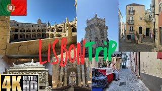 🇵🇹LISBON TOURISTIC TRIP 4K Full HD BELÉM TOWER JERÓNIMOS MOSTEIRO AVENIDASAO VICENTEPORTUGAL🇵🇹 [upl. by Banerjee]