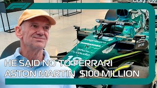 Adrian Newey Shocks F1 Rejects Ferrari to Sign 100 Million Deal with Aston Martin [upl. by Ninnette707]