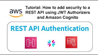 Tutorial How to add security to a REST API using JWT Authorizers and Amazon Cognito  JWT Token [upl. by Ahtaela35]