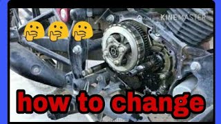 how to change clutch plate and gear return spring [upl. by Novla584]