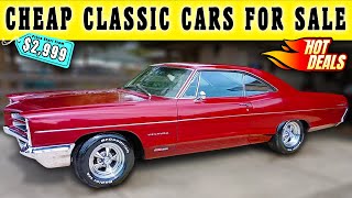 15 Classic Cars Selling Incredibly Cheap Todays Discount Car Finds [upl. by Eylrahc]