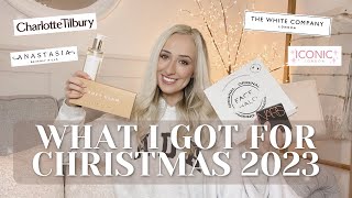 WHAT I GOT FOR CHRISTMAS 2023 White company  Makeup  Unboxing  Charlotte Tilbury  NYE ideas [upl. by Willet]