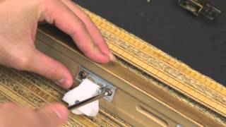 How to Replace the Cord Lock and Idlers on a Roman Shade or Woven Wood Shade [upl. by Phillie523]