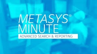 Metasys Minute – How to use the new Advanced Search and Reporting feature in Metasys® [upl. by Adnoek]