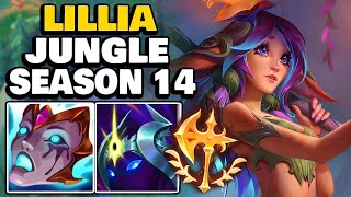 Lillia Jungle Tips and Tricks amp how to CARRY Best Build amp Runes Lillia Jungle Gameplay Season 14 [upl. by Barabas396]