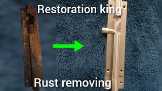 restoration of rusty antique  how to remove rust  restoration videos [upl. by Shelah]