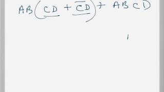 Digital Electronics Minimization of SOP using Boolean Algebra example [upl. by Lleral]