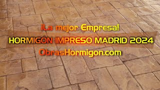 Hormigón Impreso Madrid 2024 ⭐ ¡La mejor Empresa [upl. by Yrrem727]