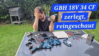 Bosch GBH 18V34 CF zerlegt und reingeschaut DEU [upl. by Ameyn]