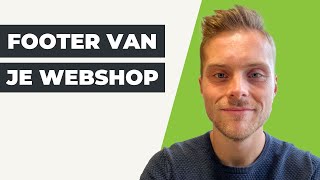 Instructievideo  Webshop  Footer maken [upl. by Maitund]