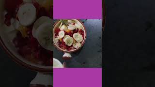 Best morning breakfast diet food homemade curd fruits [upl. by Lleon482]