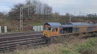 66763 On Empty Ballast At Casey Lane 311124 [upl. by Aibat720]