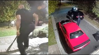 Funk Flex Gets Car Stolen Out His Driveway Tries To Fight Off Thieves With Baseball Bat [upl. by Rhett]