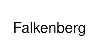 How to Pronounce Falkenberg Sweden [upl. by Etteniuq]