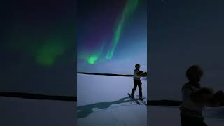 Spectacular Northern Lights Display Seen Above Skier [upl. by Daly]