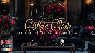 Gothic Glam Black Fall amp Halloween Decor Ideas for 2024 [upl. by Inait]